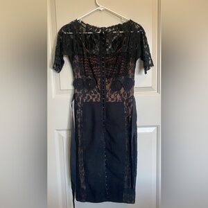 Black Lacy Anthropologie Dress